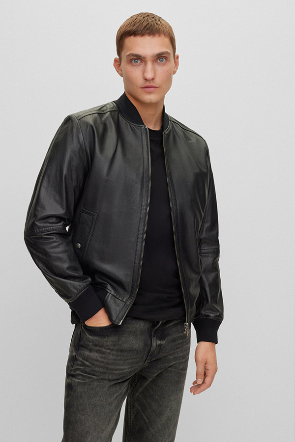 ΔΕΡΜΑΤΙΝΟ ΜΠΟΥΦΑΝ BOSS - 001 ΜΑΥΡΟ